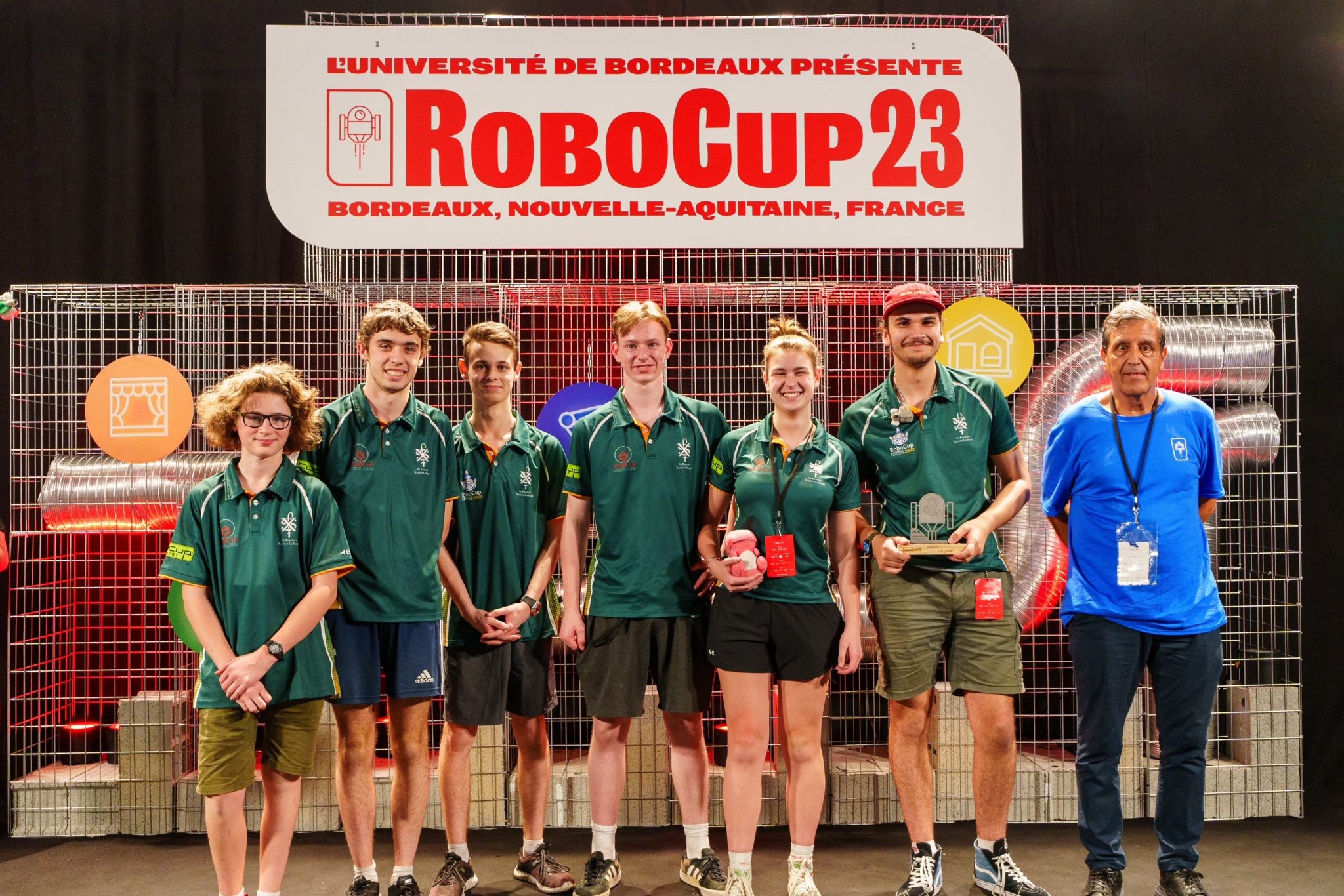 At RoboCup in Bordeaux, France St Francis Xavier College